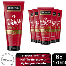 Load image into Gallery viewer, TRESemme 1 Minute WOW Smooth Intensive Hair Treatment, 6 Pack of 170ml