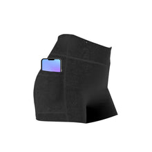 Load image into Gallery viewer, Women's Joggers Shorts Quick Drying Breathable with Side Pocket, Black - Size 10