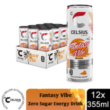 Load image into Gallery viewer, Celsius Live Fit Sparkling Energy Drink Fantasy Vibe with Zero Sugar 355ml, 12Pk