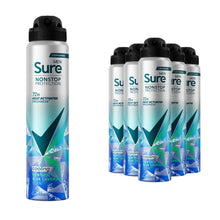 Load image into Gallery viewer, Sure Men Nonstop Protection Menthol &amp; Lavender Anti-Perspirant Spray 250 ml, 6pk