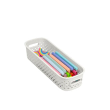 Load image into Gallery viewer, SmartStore Essence 1.3L Slim Storage Basket, 3 Pack Organiser Boxes, Off White