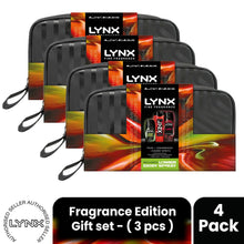 Load image into Gallery viewer, LYNX Fine Fragrance Cherry Spritz Washbag Collection Gift Set 3 piece, Choose Your Pack Size 1,2,3 or 4
