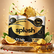 Load image into Gallery viewer, Splesh Toilet Roll Signature Scented 72 Rolls|Quilted 3-Ply Soft Toilet Paper