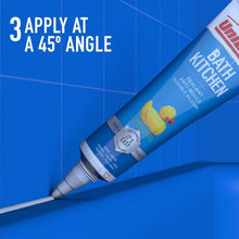 Load image into Gallery viewer, Unibond Silicone Sealant Anti-Mould &amp; Waterproof for Kitchen &amp; Bathroom, 147g