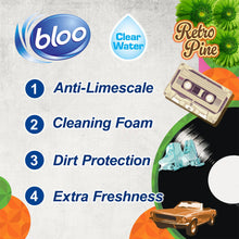 Load image into Gallery viewer, Bloo Power Active Toilet Rim Block 70s&amp;80s or 90s&amp;00s Spring Limited Edition