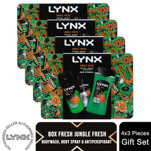 Load image into Gallery viewer, Lynx BOX FRESH Jungle Fresh Bodywash,Bodyspray &amp; Antiperspirant Gift Set for Him