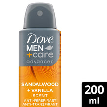 Load image into Gallery viewer, Dove Men+Care Advanced Deodorant Spray for 72Hrs Sweat Protection 200ml, 6 Pack