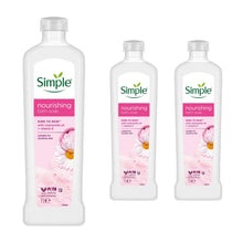 Load image into Gallery viewer, 3x Simple Kind to Skin Nourishing Bath Soak w/ Chamomile Oil, 1L