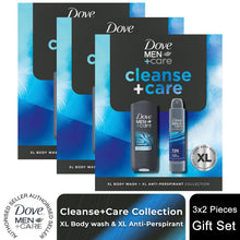 Load image into Gallery viewer, Dove Men+Care Gift Set Cleanse+Care XL Duo - Bodywash 400ml &amp; Spray 200ml