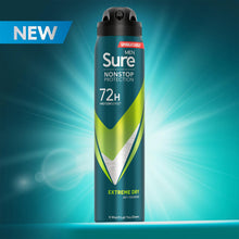 Load image into Gallery viewer, Sure Men Anti-perspirant 72H Nonstop Protection Extreme Dry Deodorant, 6x250ml