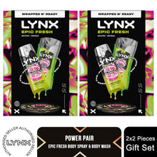Load image into Gallery viewer, Lynx Epic Fresh Duo Gift Set with Body Spray &amp; Bodywash - Zesty Clean Scent