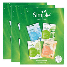 Load image into Gallery viewer, Simple Sheet Mask Collection - Hydrating &amp; Nourishing Facial Masks Gift Set