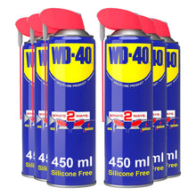 Load image into Gallery viewer, WD-40 Multi-Use Lubricant Smart Straw Spray 450ml x6, Removes Grease, Stops Rust