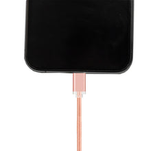 Load image into Gallery viewer, FX Braided iPhone USB Data Cable - 1m - Rose Gold