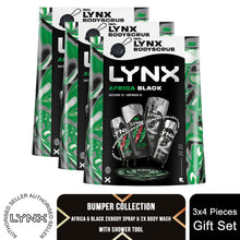 Load image into Gallery viewer, Lynx Africa &amp; Black Bumper Gift Set, Daily Freshness Kit with Spray &amp; Bodywash