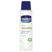 Load image into Gallery viewer, Vaseline ProDerma Aloe Sensitive Antiperspirant Deodorant Spray 150ml, 3 Pack