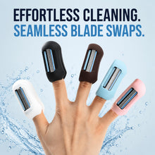 Load image into Gallery viewer, Envie 2-in-1 Travel Finger Razor Mini Shaver &amp; Portable Toothbrush Cover
