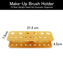 Load image into Gallery viewer, Envie Makeup Brush Holder Gold 15 Hole Stand Cosmetic Organiser Storage