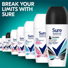 Load image into Gallery viewer, 3x Sure Women Motion Sense AP Deodorant Rollon 72H Nonstop, Invisible Aqua 50ml