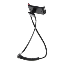 Load image into Gallery viewer, Gooseneck Universal Phone Holder Black Flexible Adjustable Mobile Stand Clamp