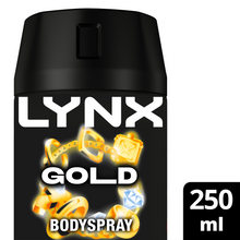 Load image into Gallery viewer, 6 Pack Lynx XXL 48H Fresh Deodorant Body Spray, Gold, 250ml