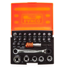 Load image into Gallery viewer, BAHCO 2058/S26 RATCHET SOCKET BIT SET 26PC