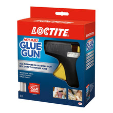 Load image into Gallery viewer, Loctite Hot Melt Glue Gun for Crafts &amp; Repairs with 2x Glue Stick Refills, Black