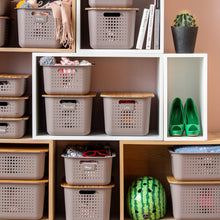 Load image into Gallery viewer, SmartStore Lightweight &amp; Durable Recycled Storage Box 2 Basket and 2 Lid