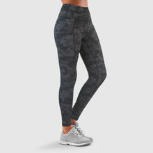 Load image into Gallery viewer, Women's Leggings Highwaist Printed Stretchable Comfy Sportswear, Black Print- Size 12