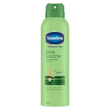 Load image into Gallery viewer, Vaseline Aloe Soothe Care Bundle Lotion 600ml, Spray 190ml &amp; Lip Therapy 20g Set