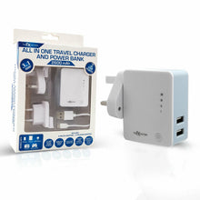 Load image into Gallery viewer, FX All In One Travel Charger 3.1A &amp; Power Bank 2600mAh with Dual USB Port