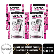Load image into Gallery viewer, Lynx Attract for Her Duo Gift Set Women&#39;s Fragrance Spray &amp; Shower Gel