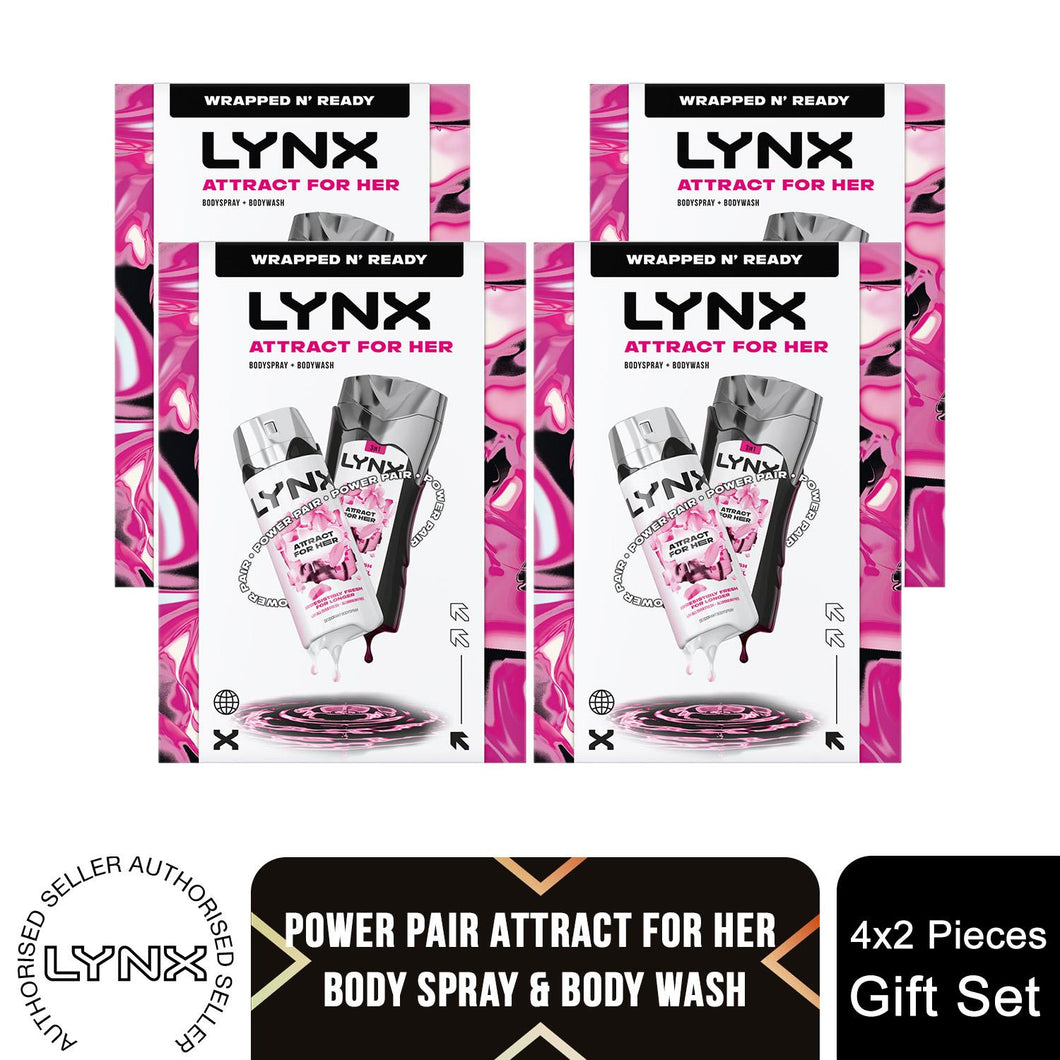 Lynx Attract for Her Duo Gift Set Women's Fragrance Spray & Shower Gel