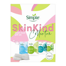 Load image into Gallery viewer, Simple Skin Kind Sheet Mask Collection 4Pcs Gift Set for Her with Soft Headband