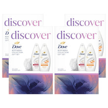 Load image into Gallery viewer, Dove Discover Bodywash Collection 2 Pieces Gift Set for Her with Shower Puff