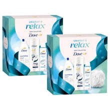 Load image into Gallery viewer, Multi Branded Dove Relax Body Collection Gift Set, Choose Pack Size 1,2,3 or 4