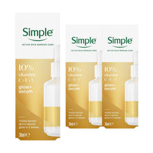 Load image into Gallery viewer, Simple Glow+ Serum 10% Vitamins C+E+F Booster Brightening Skin