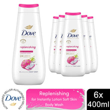 Load image into Gallery viewer, Dove Advanced Care Body Wash Replenishing 24Hr Renewing Micromoisture 400ml, 6Pk