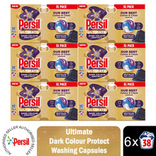 Load image into Gallery viewer, Persil XL Ultimate Washing Capsules Dark Colour Protect Stain Removal 38W, 6pk