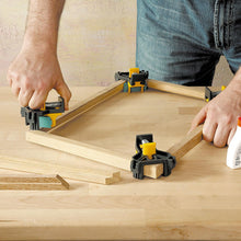 Load image into Gallery viewer, Wolfcraft Project Set for Right-Angle Clamping 4x ES 22 Corner Clamp, 10-22 mm