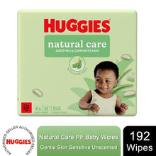 Load image into Gallery viewer, Huggies Natural Care PF Baby Wipes Sensitive Unscented 4x48 -(192 Wipes)