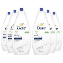 Load image into Gallery viewer, 6pk of 720ml Dove Deeply Nourishing Skin Natural Moisturiser Body Wash