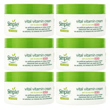 Load image into Gallery viewer, Simple Kind to Skin Face Cream - Day SPF15 or Night Cream, Hydrating 50ml, 6 Pack