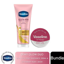 Load image into Gallery viewer, Vaseline Gluta-Hya Dewy Radiance Serum Lotion 200ml &amp; Rosy Lips Therapy 20g