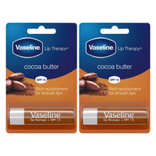 Load image into Gallery viewer, Vaseline Lip Balm Stick Cocoa Butter 4g 2 Pack Lip Therapy Moisturising Lip Care