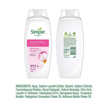 Load image into Gallery viewer, Simple Kind to Skin Nourishing Shower Cream 450ml, 3 Pk
