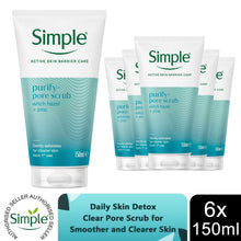 Load image into Gallery viewer, Simple Face Wash-Moisturising, Refreshing, Clear Pore Scrub or Glow 150ml, 6Pack
