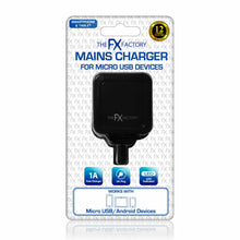 Load image into Gallery viewer, FX Factory Mains Charger For Micro USB Device 1A Fast Charger for AndroidDevices