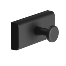 Load image into Gallery viewer, COSMIC Hook Black Matte Dual: Adhesive or Screws Measures 7.1 x 3.6 x 3.2 cm