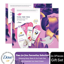 Load image into Gallery viewer, Dove Time for You Favourite Selection 3pcs Gift Set for Her with Beauty Bag